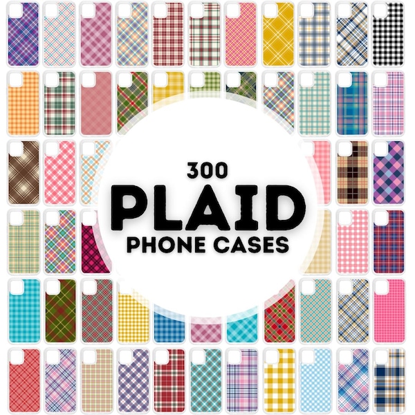 300 plaid phone case sublimation designs, phone case png bundle, designs for phone cases sublimation, png phone case designs