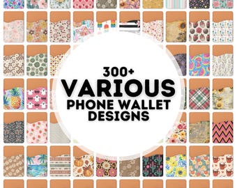 300+ various designs card holder sublimation designs, phone wallet png bundle, designs for phone wallet sublimation, wallet card holder png