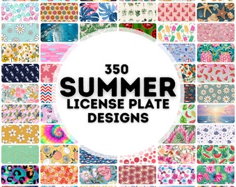 350 summer license plate sublimation designs png, license plate sublimation designs, license plate png bundle, summer png bundle
