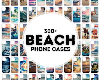 Oltre 300 design per sublimazione di custodie per telefono da spiaggia, bundle di custodie per telefono in formato png, design per sublimazione di custodie per telefono, design di custodie per telefono in formato png