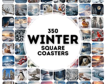 350 winter square coasters sublimation designs png, coaster sublimation designs, car coaster design, sublimation designs, winter png