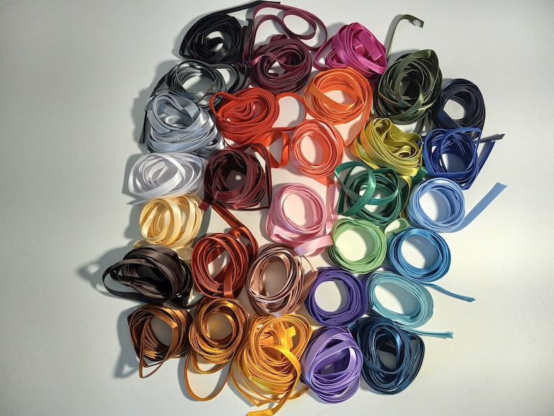 Satin Bias Tape Extra Wide Double Fold 1/2 Inch Wide Bulk by the Spool