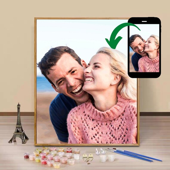 Custom Paint by Number Kit / Paint Your Photos / Paint by Etsy