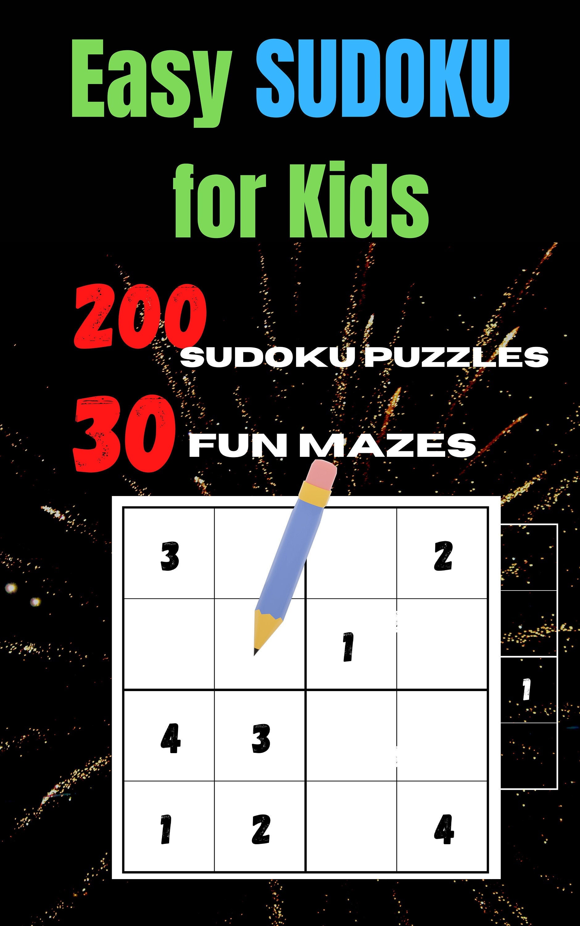 easy sudoku for kids and beginners 200 sudoku puzzles and 30 etsy