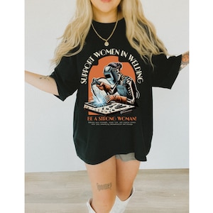 Support Women In Welding | Blue Collar T Shirt | Welding Women | Welder Shirt | Women Welder | Tradeswomen | Women In Trades | Welding Women
