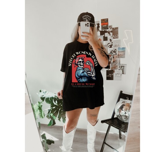 Support Women In Trades T Shirt | Blue Collar Women | Tradeswomen | Blue Collar Job | Dirty Hands | Rosie The Riveter | Trade Job | IBEW |