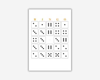 1000 Würfel Bingo Karten: Printable | Kasino, Vegas, lustiges Mathe-Spiel, Urlaub, Erwachsene