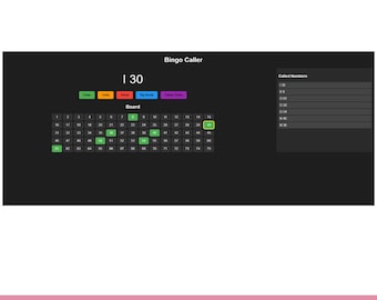 Bingo Caller Helper – HTML istantaneo – Funziona offline – File singolo – Divertimento per feste e famiglie