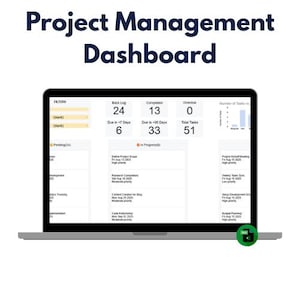 Project Management Dashboard & Task Tracker | Google Sheets Template