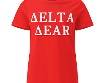 Delta Sigma Theta Red Delta Dear Women’s basic softstyle t-shirt