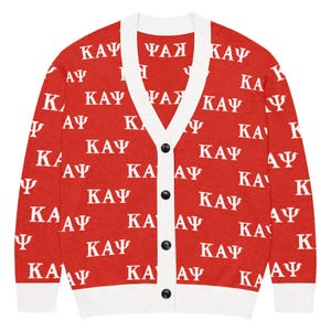 Kappa Alpha Psi Red Knitted cardigan