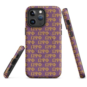 Omega Psi Phi Purple MagSafe® tough case for iPhone®