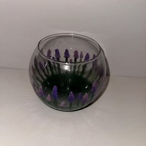glass painted bowl