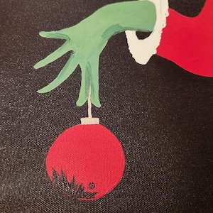 grinch painting print