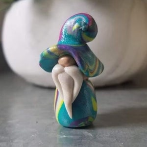 Handmade Polymer Clay Gnome