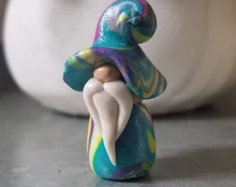 Handmade Polymer Clay Gnome