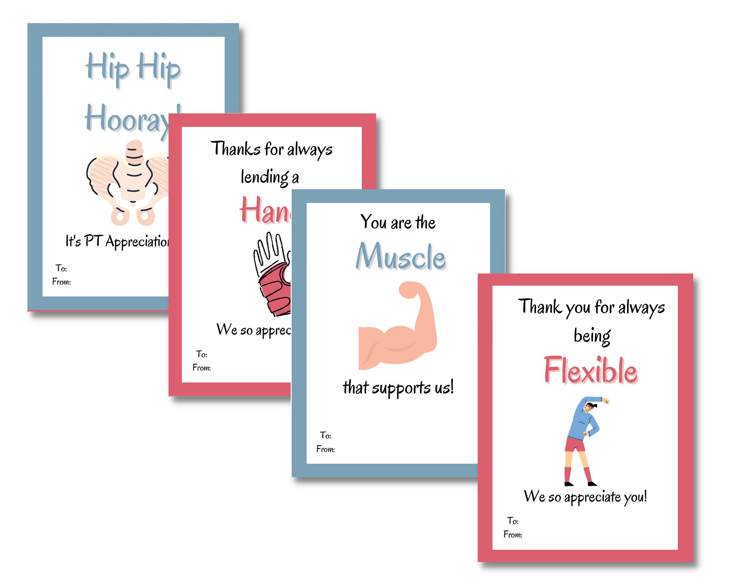 Funny Physical Therapy Appreciation Cards Physical Therapy Thank You