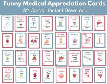 Funny Medical Appreciation Cards for Doctors, Nurses, CNA, MA, PA, Physical Therapists, Pharmacists | Hospital & Medical Office Staff Card