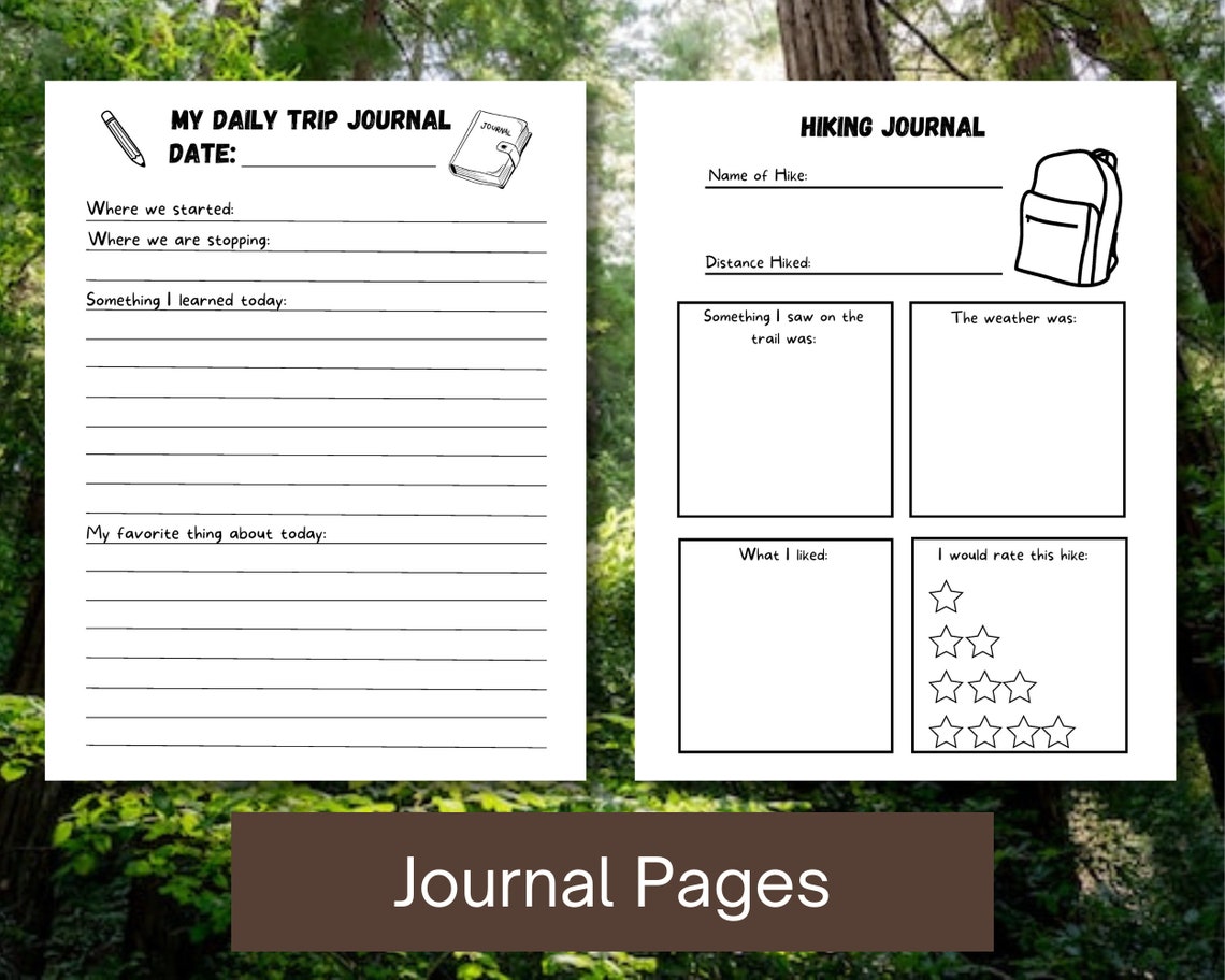 Redwood National Park, Kids Hiking & Camping Adventure Journal, Kids ...
