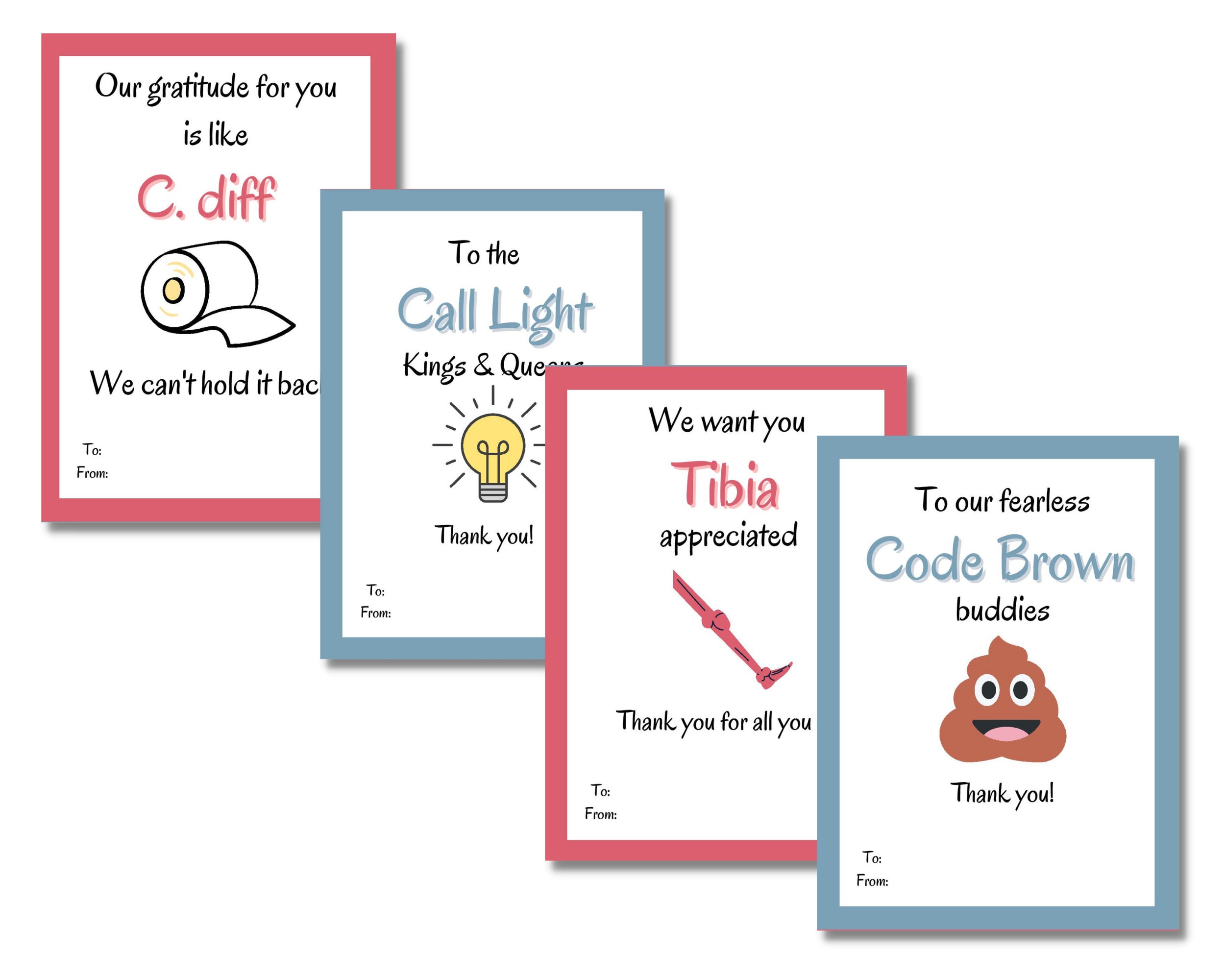 Funny Medical Appreciation Cards for Doctors Nurses CNA MA Etsy