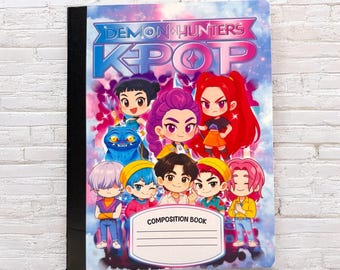 K-pop composition kid movie popular writing paper back to school supplies girls demon hunter