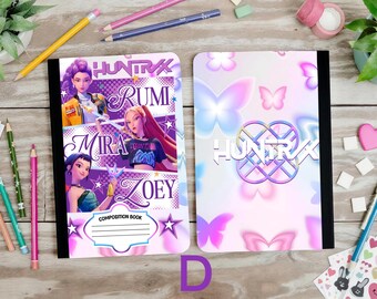 K-pop composition kid movie popular writing paper back to school supplies girls demon hunter
