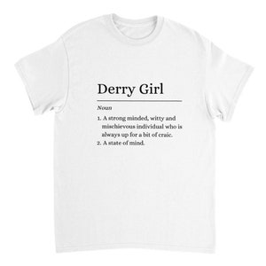 Derry Girl Funny Definition State of Mind Dictionary Heavyweight Unisex Crewneck T-shirt