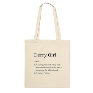 Derry Girl Definition Lustige Derry Girls Printed State of Mind Premium Tragetasche