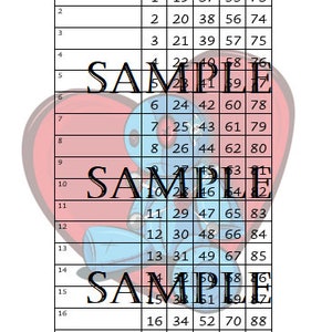 Primer juego de cartas de bingo/tablero de bingo/bingo de 18 líneas/1-90 bolas/hoja de bingo estándar