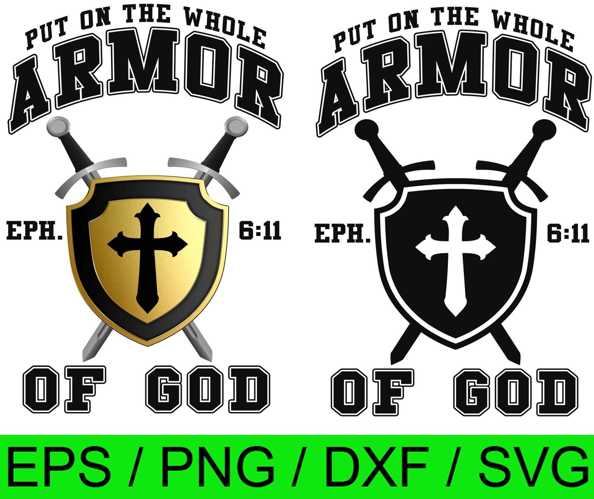 Armor of God, Christian Inspiration SVG / PNG / Instant Download Etsy