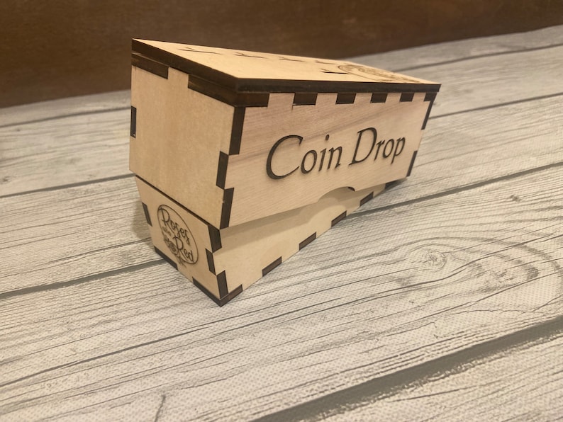 Coin Drop Game SVG Fun | Glowforge Laser Dice Handmade Bar Wooden - Etsy