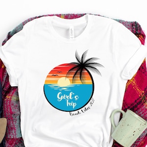 Girl&#39;s Trip 2025 Shirt, Custom Trip Shirt, Girls Trip Shirts, Girl&#39;s Vacation Shirt,Best Friends Shirt,Girls Weekend Shirt,Girls Trip Shirt
