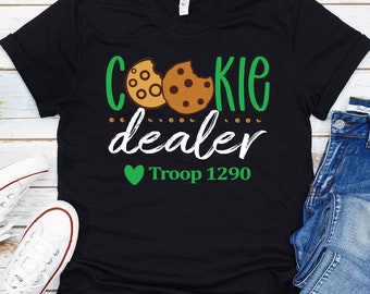 Cookie Dealer Troop Shirt: Girls Camping Trip Tee