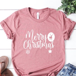 Merry Christmas Shirt, Christmas Shirt, Women&#39;s Christmas Shirt, Cute Christmas Tees, Christmas Shirts, Christmas gifts for Women