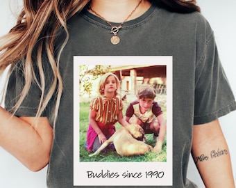 Custom Polaroid Comfort Colors T-Shirt: Retro 90s Photo Tee