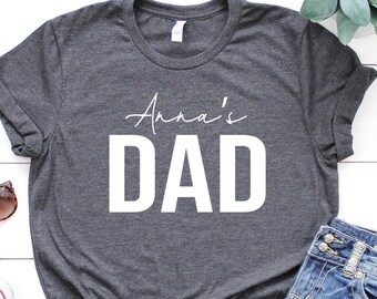 Daddy Shirt with Kids Name, Custom Dad Shirt, Father's Day Shirt, Customized Dad Shirt, Custom Papa Shirt, Personalized Grandpa Shirt