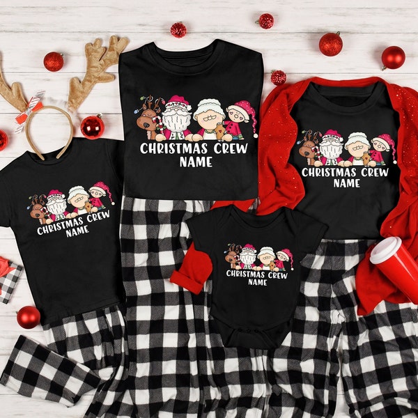 Classic Christmas Family Shirts, Matching Family Christmas, Custom Name Family Shirt, Claus Shirt, Reindeer Shirt, 2022 Christmas Family