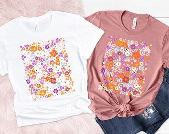 Wildflower Tshirt, Wild Flowers Shirt, Floral Tshirt, Flower Shirt, Gift for Women, Ladies Shirts, Best Friend Gift
