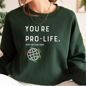 Feminist Pro Life Hoodie: Women's Rights Protest Sweatshirt
