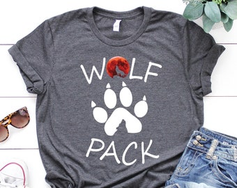 Wolf Pack Graphic Tee: Family Matching Shirts