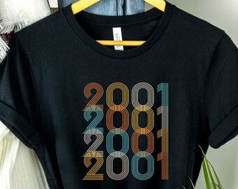 21st Birthday 2001 T-Shirt: Turning 21 Gift