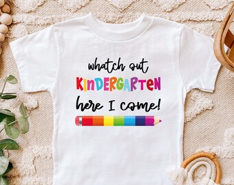 Kindergarten Shirt, First Day of Kindergarten Shirt, Back to School Shirt, Graduation Gifts Preschool Graduation Shirt Girl, First Grade
