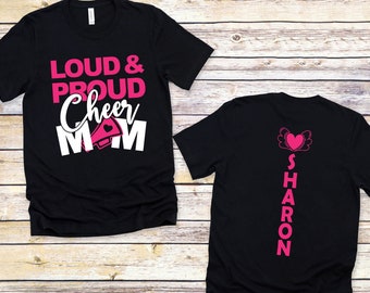 Glitter Cheer Mom Shirt: Loud & Proud Spirit Wear