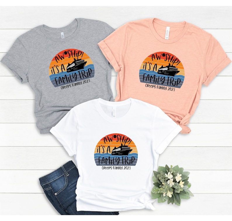 Cruise Shirts Aw Ship It's a Family Trip Family Cruise - Etsy