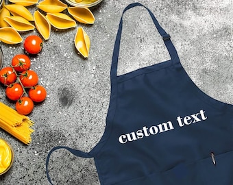 Custom Apron: Personalized Text, Chef Gift