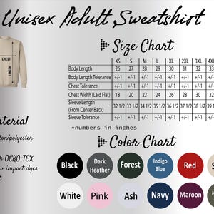 a white long sleeve shirt with black lettering on it
