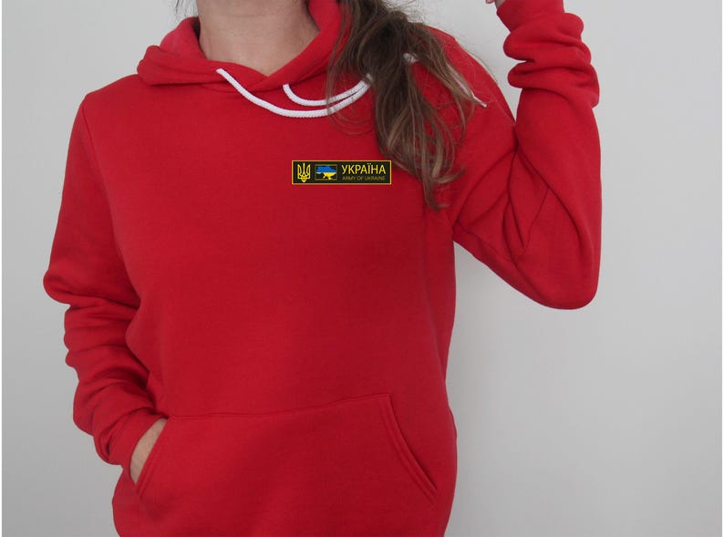 Ukrainian Soldier Sweatshirt and Hoodie, Army Of Ukraine Sweatshirt, Military Sweatshirt, Russia-Ukraine Top, Ukrainian Flag Clothing image 5