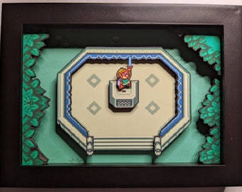 Link and the Master Sword Shadowbox