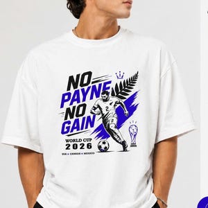 World Cup 2026 PNG & PDF | No Payne No Gain | Tim Payne Trend Soccer Design | Football Fan Graphic | Instant Download