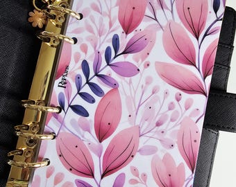 Pink Floral Dashboard A6 | Cash Stuffing | Rainbow Budgets & Plans